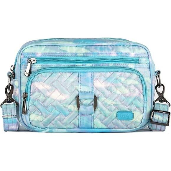 Lug Carousel 3 Crossbody Bag Multicolor Mystic Seaglass Adjustable Travel NWT - Picture 1 of 4